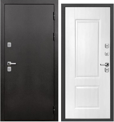 Входная дверь Феррони 11 см Термо Букле графит/Белый клен