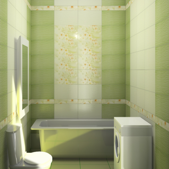 Керамическая плитка Сакура Керамин для ванной комнаты