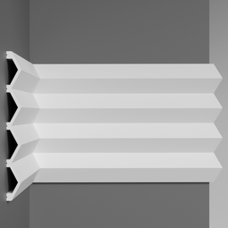 Декоративная 3D панель Decomaster Дюропрофиль D324 под покраску