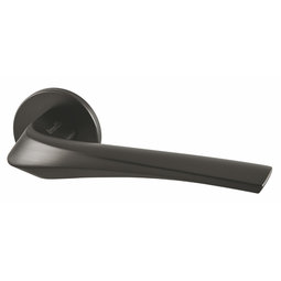 Дверная ручка на тонкой розетке Armadillo Urban Slim R.URS52.FLAME BL-26 черная