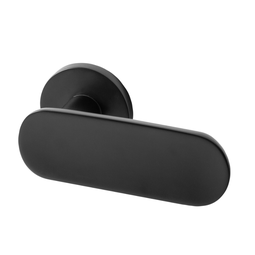 Дверная ручка на тонкой розетке Armadillo Urban Slim R.URS52.SOHO BL-26 черная