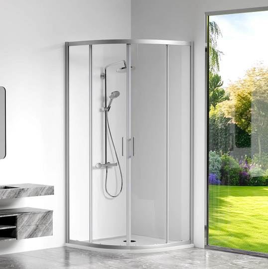 Душевой уголок Bas Cube R-80-C-CH 80x80x190 профиль хром