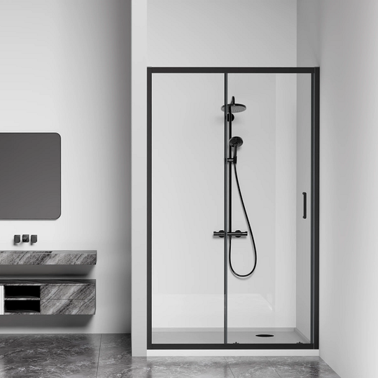 Душевая дверь Bas Cube WTW-140-C-B 140x190 черный профиль
