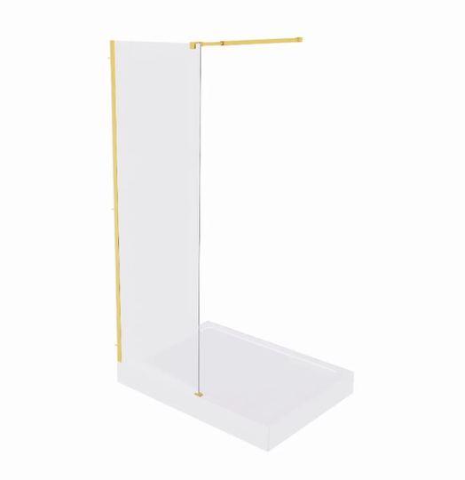 Душевая перегородка Bas Walk in SP-130-C-BG 130x190 матовое золото