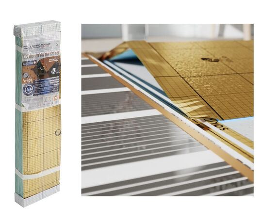 Подложка-гармошка Solid AntiSlip с пароизоляцией 1,5 мм под LVT, и SPC для инфракрасный теплого пола