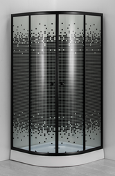 Душевой уголок Дана 522/24 90x90x193 тонированное стекло с рисунком