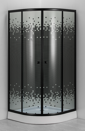 Душевой уголок Дана 522/24 90x90x193 тонированное стекло с рисунком