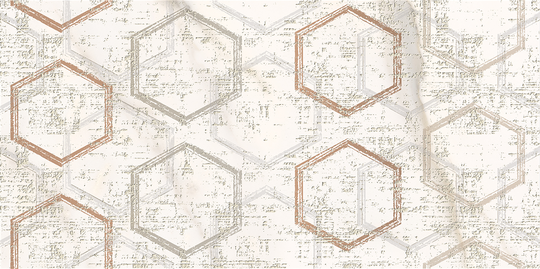 Декор Azori Apulia Oro Hexagone 31,5x63 см