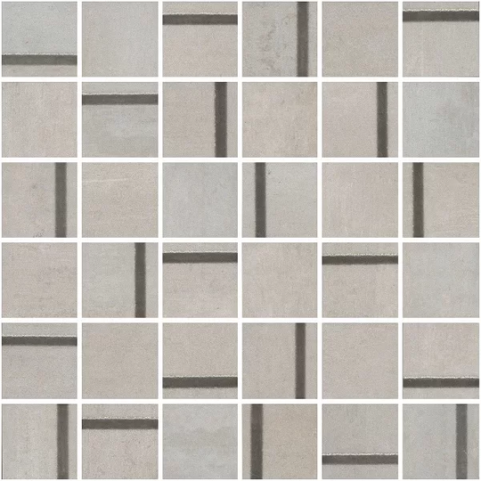 Декор Kerama Marazzi Гварди 1 мозаичный серый светлый 30x30 см ректификат MM13130