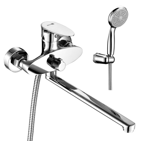 Смеситель для ванны Lemark LM0251C Неро с длинным изливом