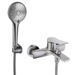 Смеситель для ванны Lemark LM3714GM Бронкс с коротким изливом графит