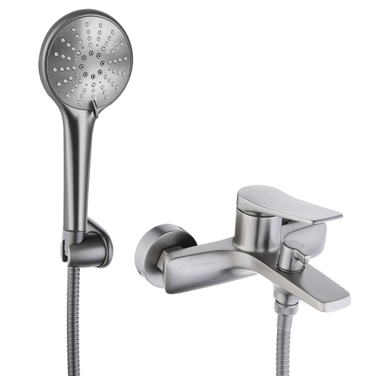 Смеситель для ванны Lemark LM3714GM Бронкс с коротким изливом графит