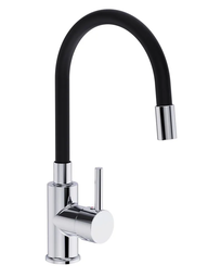 Смеситель для кухни Domaci Равенна DMC01150CR с гибким изливом хром/черный