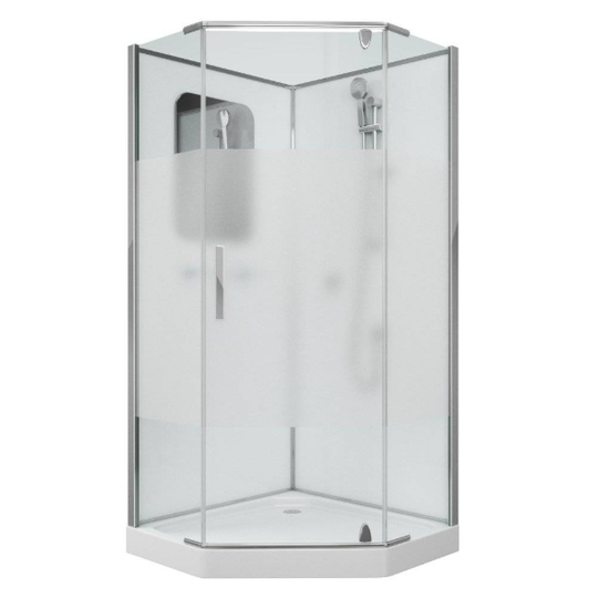 Душевая кабина Grossman GR171D 90x90x205 без крыши с матовой вставкой