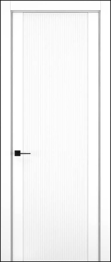 Межкомнатная дверь Hausdoors Фактурные линии 2 Керамик снежный ДГ