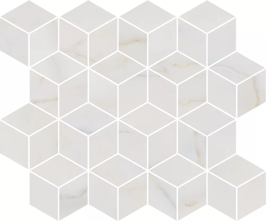 Декор Kerama Marazzi Греппи белый мозаичный 45x37,5 см T017\14003