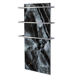 Полотенцесушитель электрический керамический Luxor Black Onyx 3 хром
