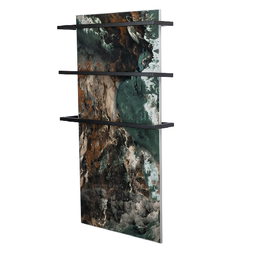 Полотенцесушитель электрический керамический Luxor Smoke Green 4 черный