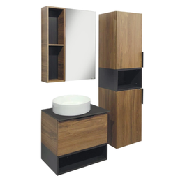 Комплект мебели для ванной Comforty Штутгарт 60 темно-коричневый