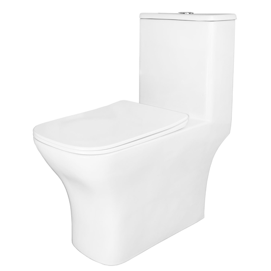 Унитаз-моноблок безободковый Azario Lodi AZ-8617 сиденье микролифт