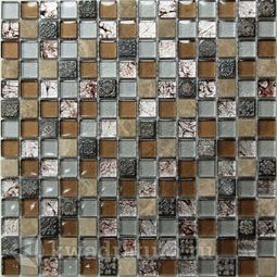 Мозаика стеклянная c камнем Bonaparte Fantasy 30,6х30,6