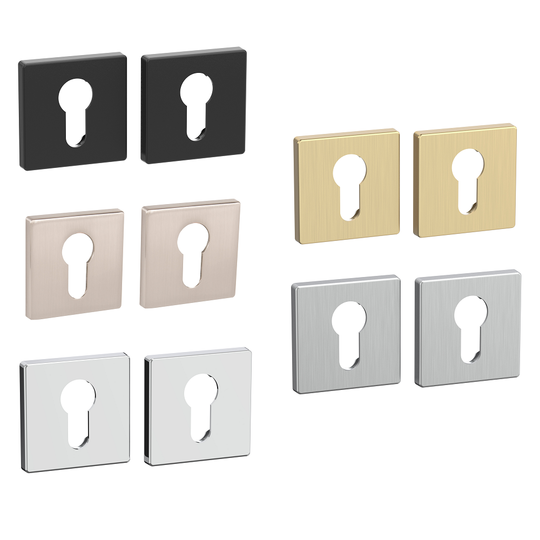 Накладка под цилиндр Punto ET.K.EST.Q52 квадратная в цвет ручки