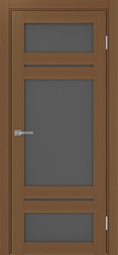 Межкомнатная дверь OPorte Турин 532.22222 Орех стекло графит