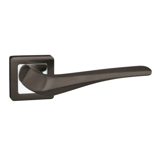 Дверная ручка Punto K.QR52.METEOR GR/CP-23 графит/хром