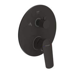 Смеситель для душа Bravat PB8429564BW2ENG Rhein двухфункциональный черный