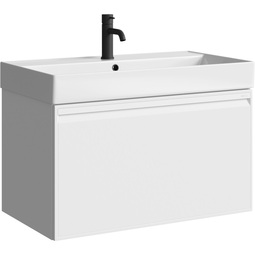 Тумба с раковиной Aqwella Pure 81 белый