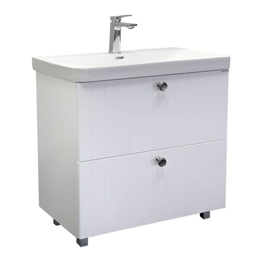 Тумба с раковиной Comforty Истра 80Н ясень беленый