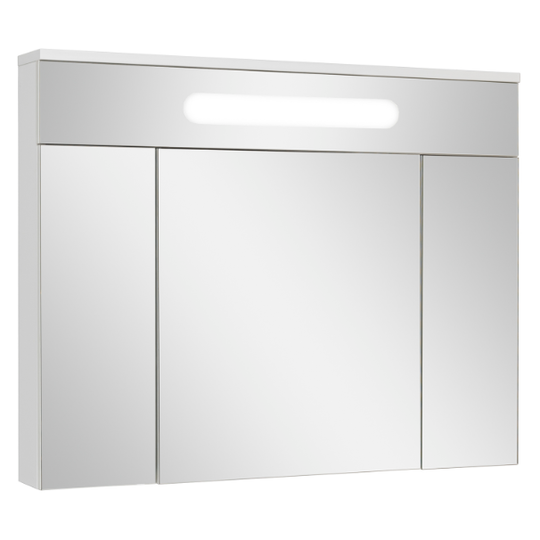 Зеркало-шкаф Aqua de Marco Olivia 100 белый с подсветкой