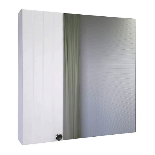 Зеркало-шкаф Comforty Истра 80 ясень беленый